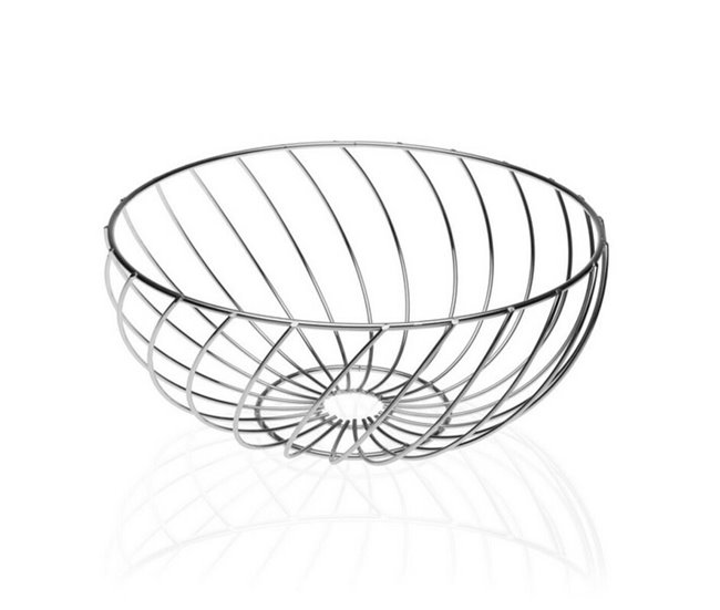 Conforama Frutero Metal Cromado (26 X 12 X 26 Cm)