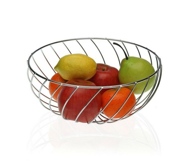 Conforama Frutero Metal Cromado (26 x 12 x 26 cm)