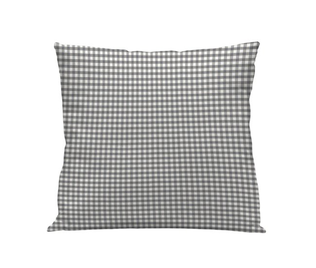 Conforama Funda cojín Vichy Vichy - Gris - 50X50