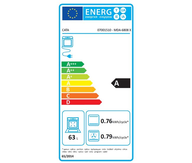 Conforama Horno Multifunción CATA MDA-6808 X