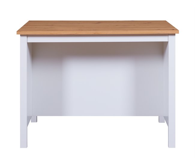 Conforama Isla de cocina JULINA roble y blanco