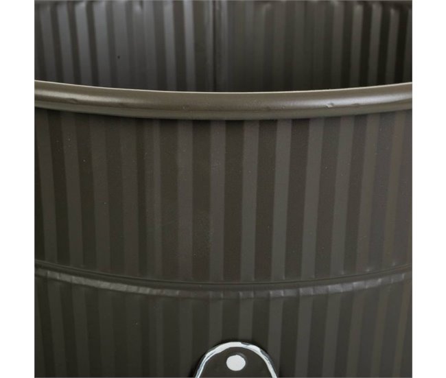 Conforama Jarrón De Metal Gris 25 5x40 B.18