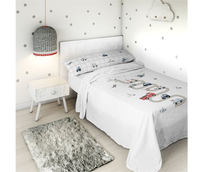 Conforama JUEGO DE SÁBANAS ABCD A CAMA 90