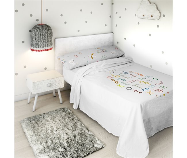 Conforama JUEGO DE SÁBANAS ABCD A CAMA 90