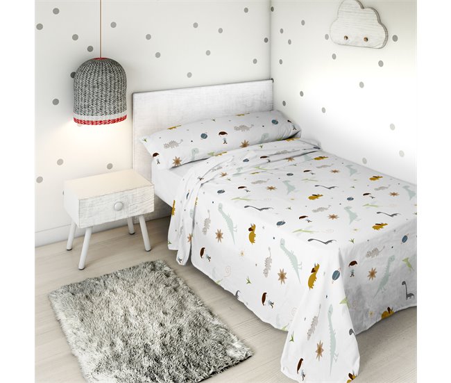Conforama JUEGO DE SÁBANAS DINOS B CAMA 90