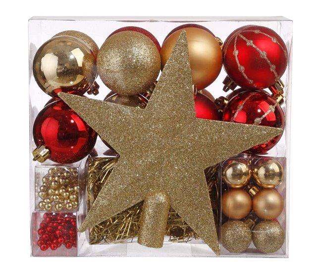 Conforama Kit De Bolas De Navidad 44 Piezas