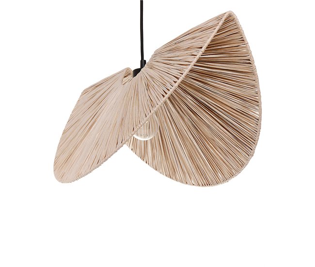 Conforama Lámpara colgante de papel beige HERRON