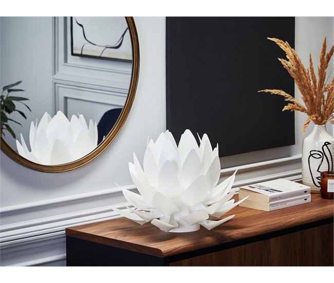 Conforama Lámpara De Mesa Blanca MUSONE
