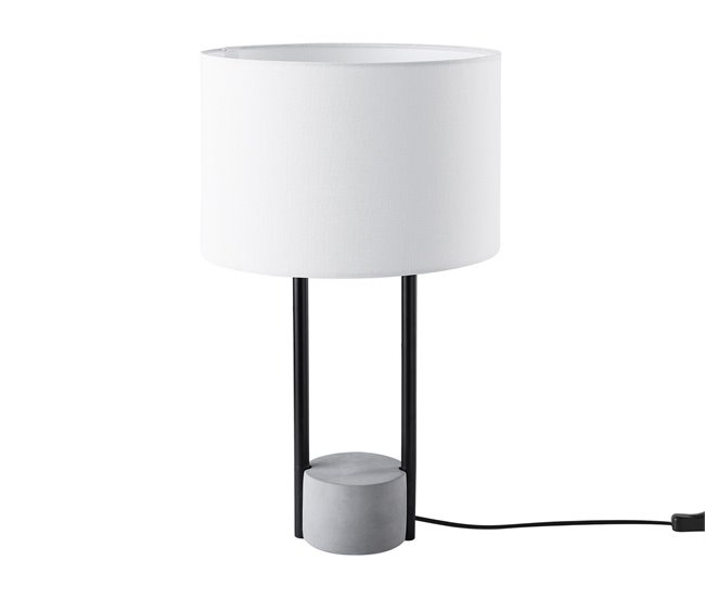 Conforama Lámpara De Mesa Blanca REMUS