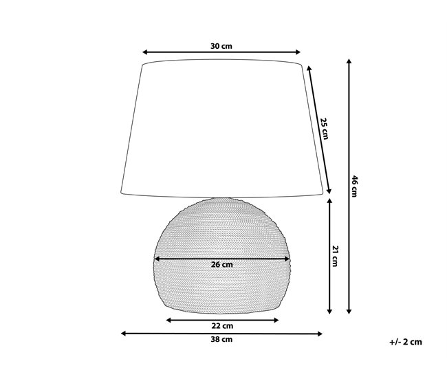 Conforama Lámpara De Mesa De Cuerda Natural GROWEE
