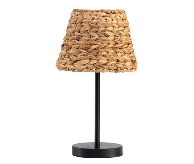 Conforama Lámpara de mesa de fibra natural
