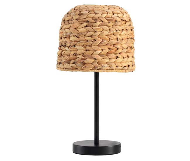 Conforama Lámpara De Mesa De Fibra Natural