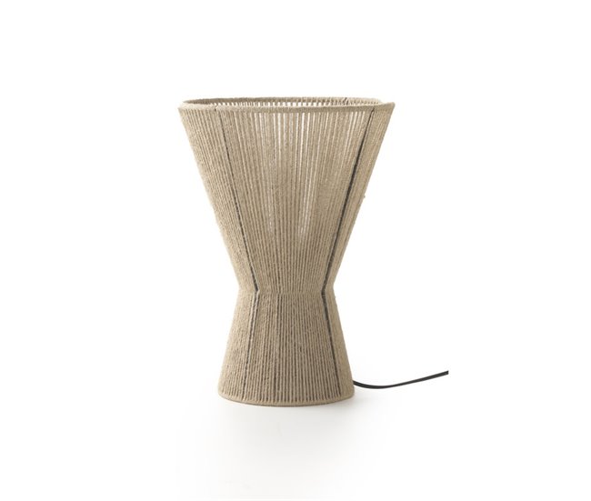 Conforama Lámpara De Mesa De Yute