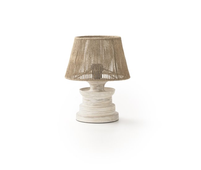 Conforama Lámpara De Mesa De Yute