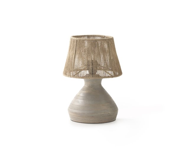 Conforama Lámpara de mesa de yute