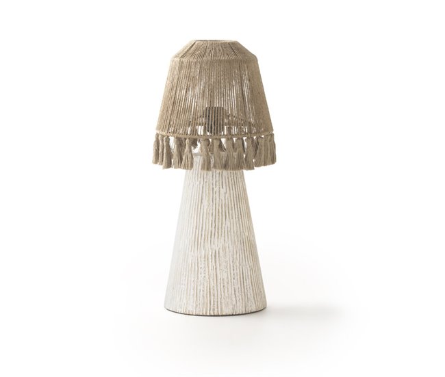 Conforama Lámpara de Mesa de Yute