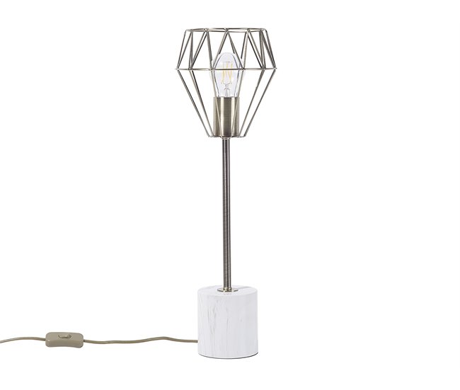 Conforama Lámpara de mesa grande en latón MOONI