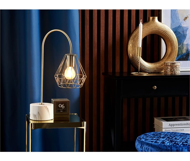 Conforama Lámpara De Mesa Mediana En Latón MOONI