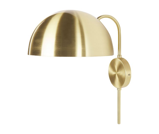 Conforama Lámpara de pared de metal dorado WAMPU