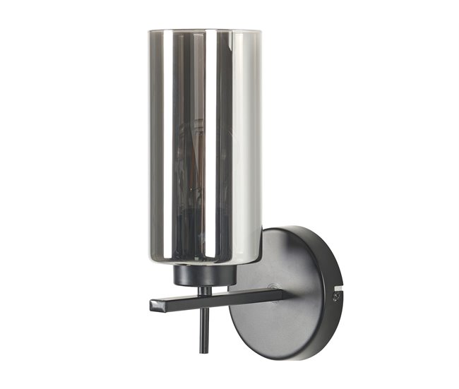 Conforama Lámpara de pared de metal gris PURIRI