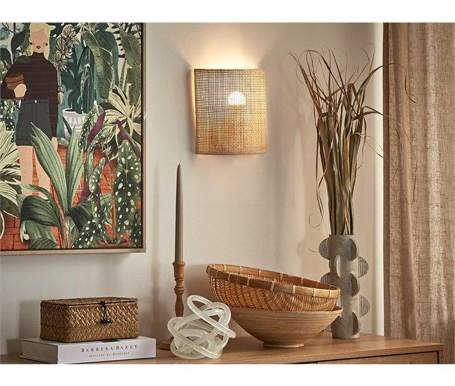 Conforama Lámpara De Pared De Ratán Natural CARIO