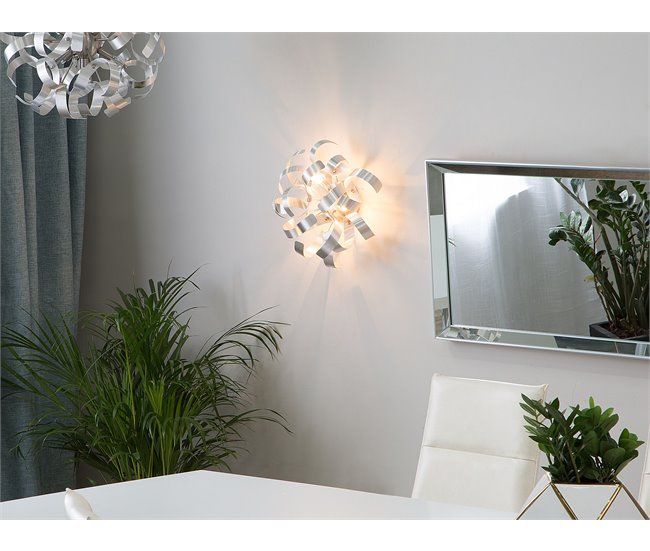Conforama Lámpara De Pared En Níquel ICANA