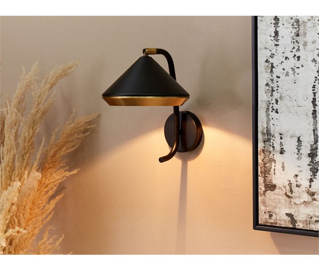 Conforama Lámpara De Pared Negra MOKVI