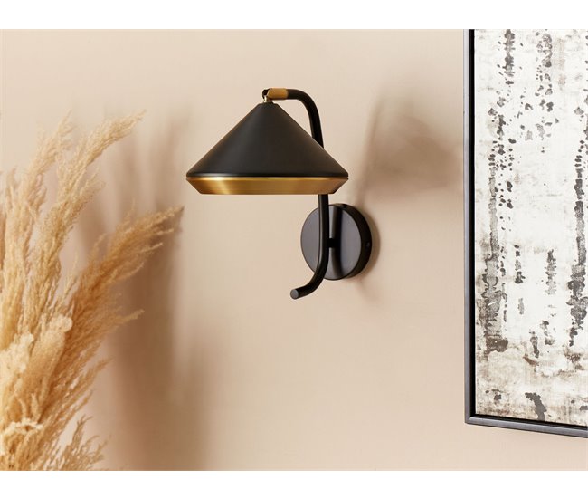 Conforama Lámpara De Pared Negra MOKVI