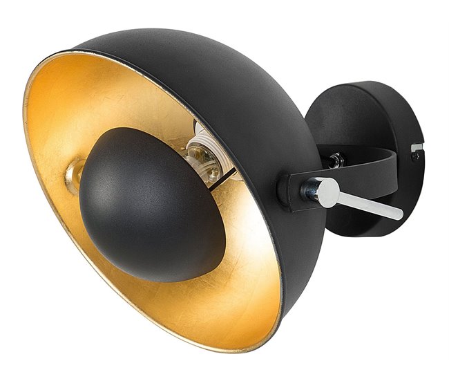Conforama Lámpara de pared negro/dorado THAMES II