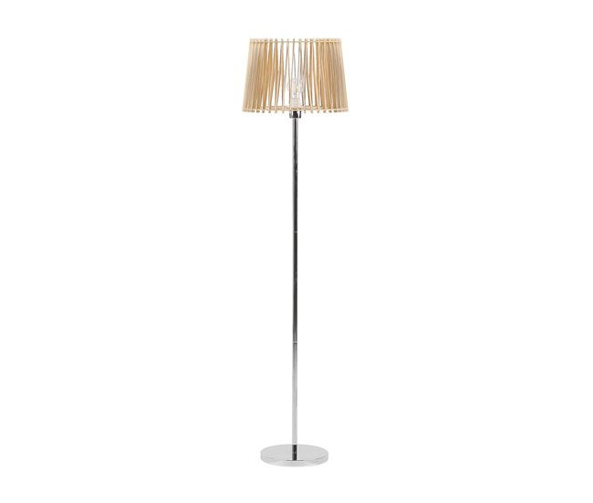 Conforama Lámpara de pie madera clara FORGE