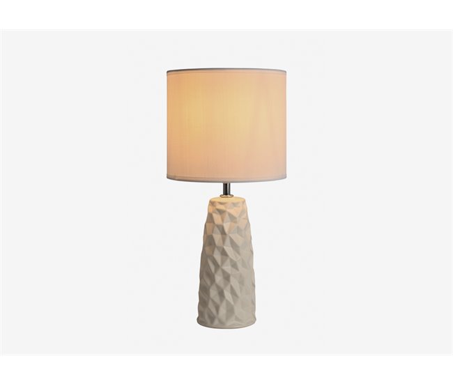 Conforama Lámpara De Sobremesa STONE Blanco