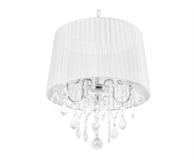 Conforama Lámpara de techo blanca 110 cm EVANS