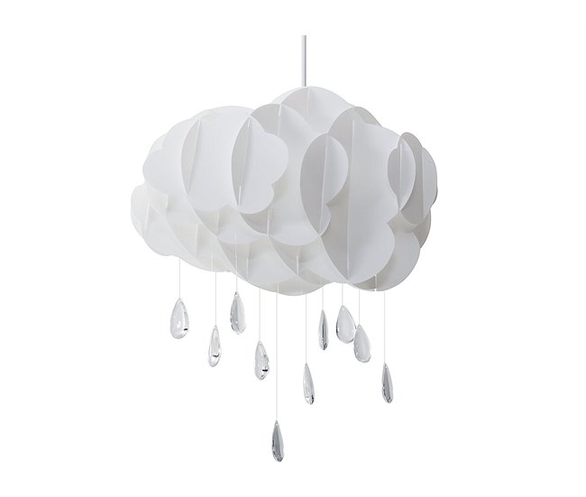Conforama Lámpara de techo blanca 182 cm AILENNE