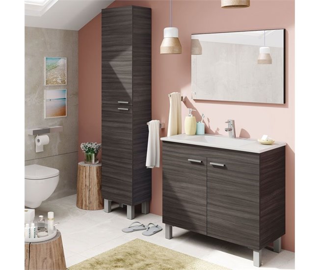 Conforama Lavabo Cerámico Blanco 81 5 X 18 X 46 Cm