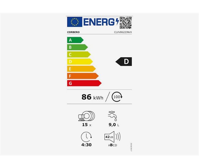 Conforama Lavavajillas CORBERÓ CLVV8622INVX