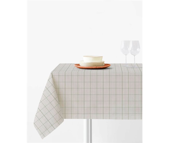 Conforama Mantel Cuadro - Beige - Mesa 90x90 (150x150)