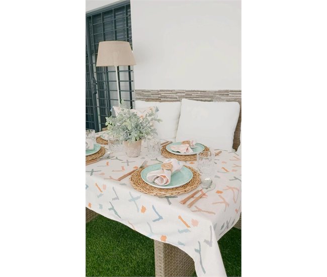 Conforama Mantel - Multicolor - Mesa 90x90 (150x150)