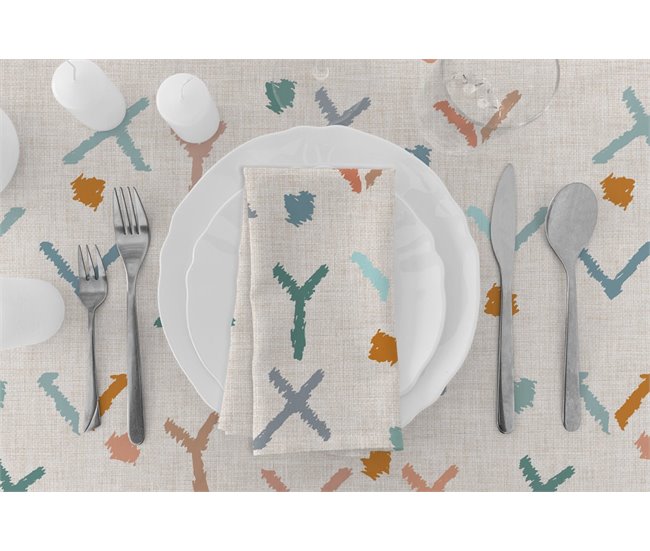 Conforama Mantel - Multicolor - Mesa 90x90 (150x150)