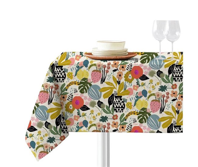 Conforama Mantel - Multicolor - Mesa 90x90 (150x150)