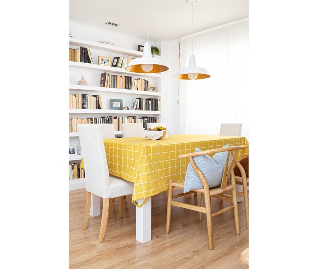 Conforama Mantel Odín - Amarillo - Redondo (Ø200)