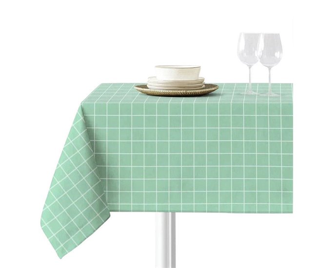 Conforama Mantel Odín - Verde - Mesa 90x90 (150x150)