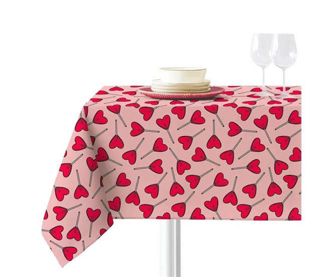 Conforama Mantel - Rosa - Mesa 90x90 (150x150)