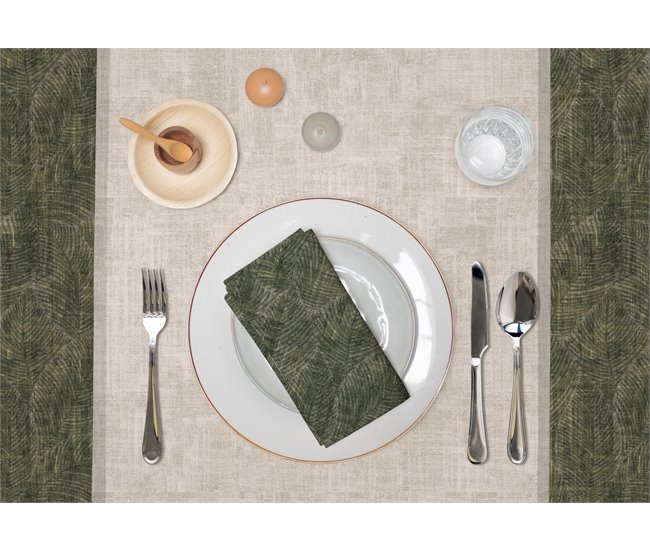 Conforama Mantel - Verde - Mesa 90x90 (150x150)