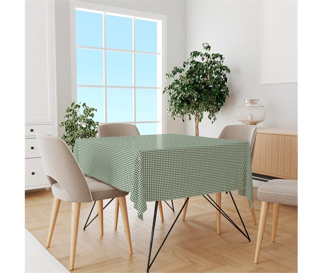 Conforama Mantel Vichy - Verde - Mesa 90x90 (150x150)