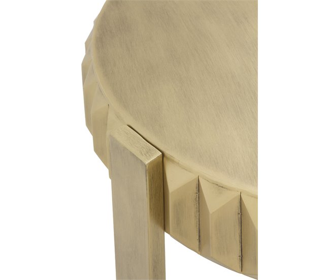 Conforama Mesa Auxiliar De Metal Dorado