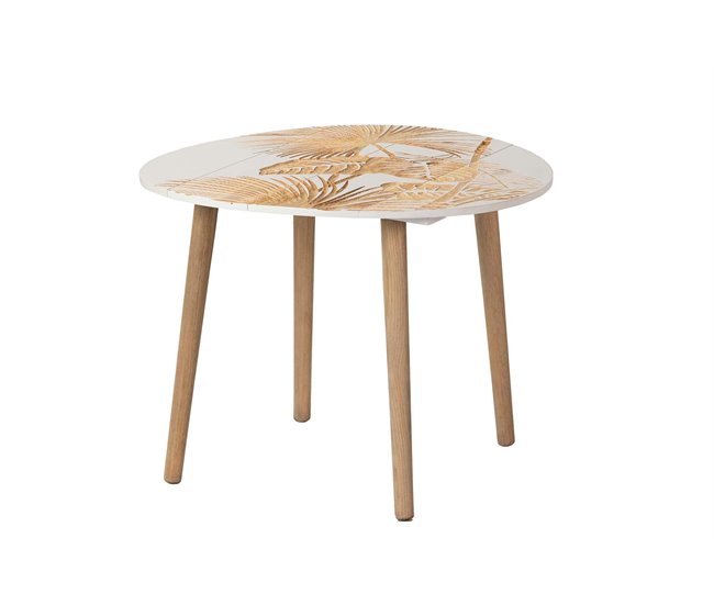 Conforama Mesa Auxiliar Madera Talla 60x60x45 Cm
