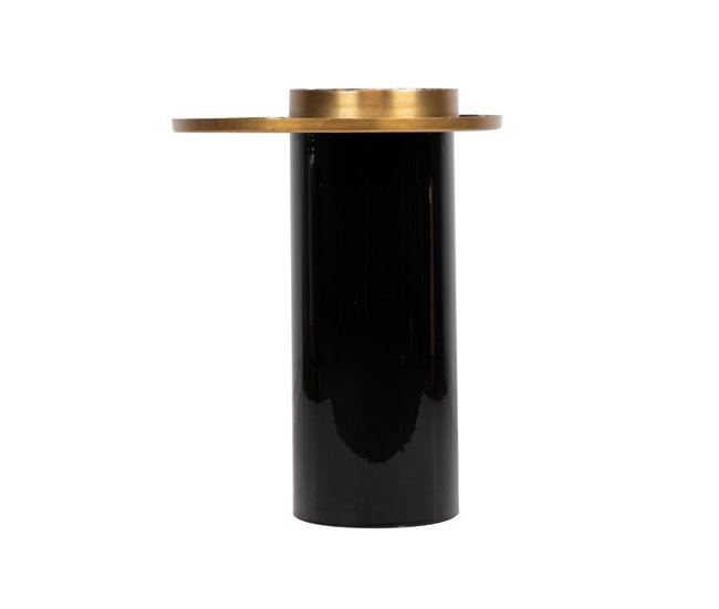 Conforama Mesa Auxiliar Metal Negro 41x41x54 Cm