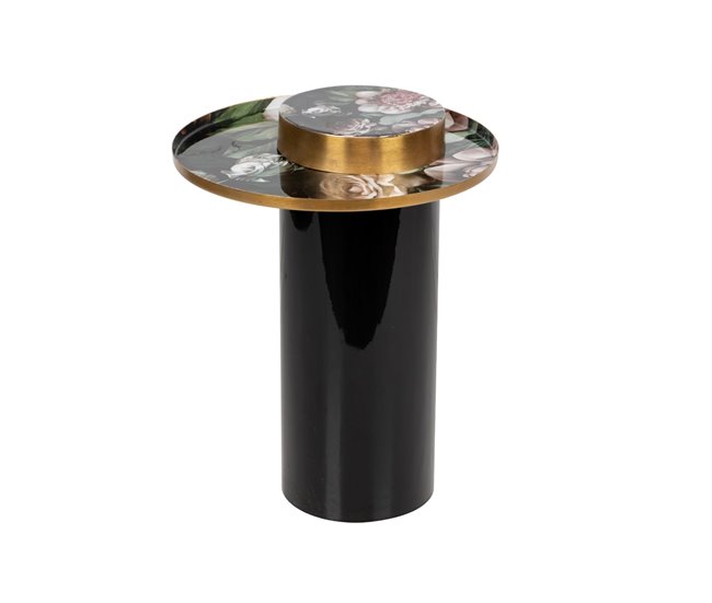 Conforama Mesa Auxiliar Metal Negro 41x41x54 Cm