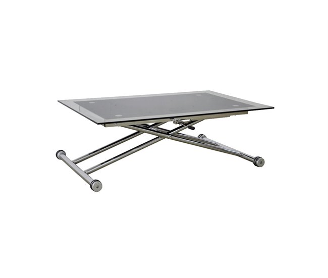 Conforama Mesa De Centro Elevable GLOSS Negro