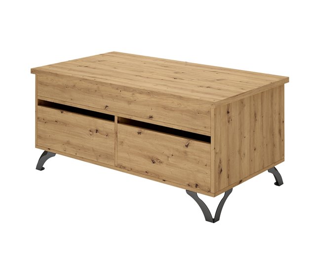 Conforama Mesa De Centro ELISA Elevable Roble